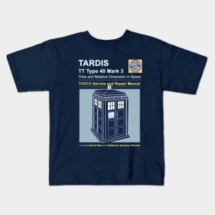 TARDIS Repair Manual Kids T-Shirt